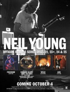NEIL YOUNG – aus der Official Release Series: Freedom, Ragged Glory, Weld und Arc – ab 4. Oktober