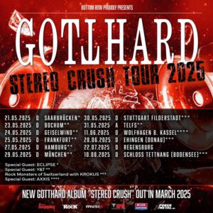 GOTTHARD – „Stereo Crush“ – Tour startet im Mai