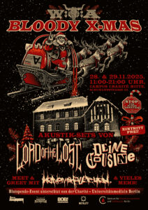 Bloody X-Mas Markt 2025: Blutspendeaktion des Wacken Open Air mit der ZTB Blutspende der Charité – Universitätsmedizin Berlin
