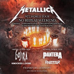 Metallica im Deutsche Bank Park 2026