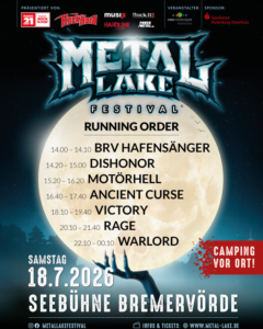 METAL LAKE FESTIVAL in Bremervörde gibt die Running Order bekannt!