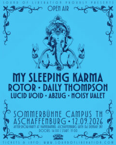 My Sleeping Karma feiern 20 Jahre beim ersten SOL Festival in Aschaffenburg!
